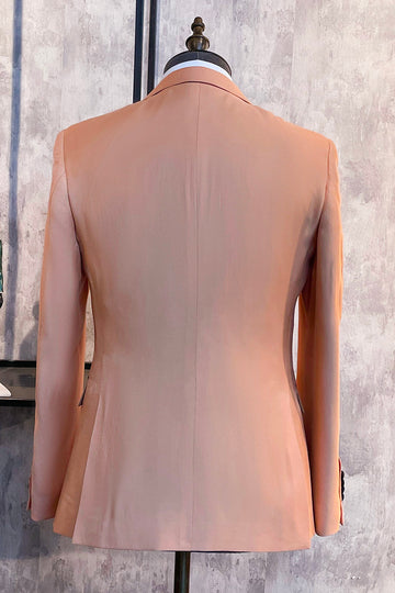 Lapela de Pico Blush 2 Peças Ternos de Baile